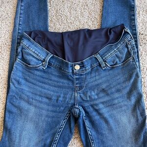 Abercrombie & Fitch Women's Dark Blue Maternity Jeans